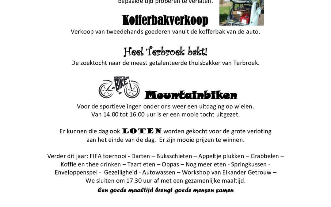 Kerkpleinfair zaterdag 21 september vanaf 14:00 uur