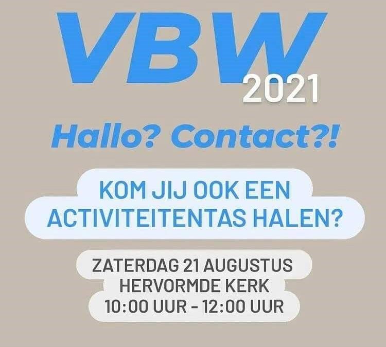 Afhalen activiteitentas VBW